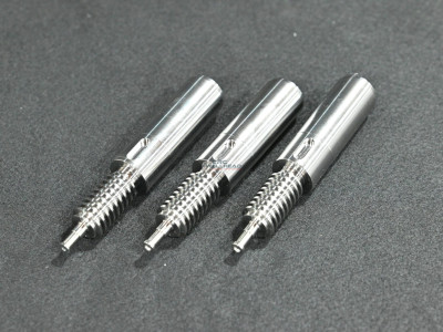 Close-up of a freshly machined API 6A component in the lathe