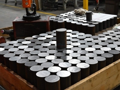 Okuma machining center with wellhead component in progress