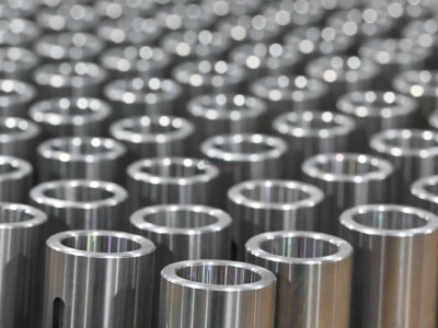 Okuma CNC machining center producing a flange blank