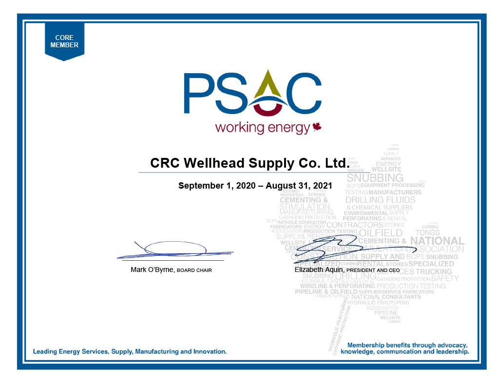 PSAC CRC Wellhead